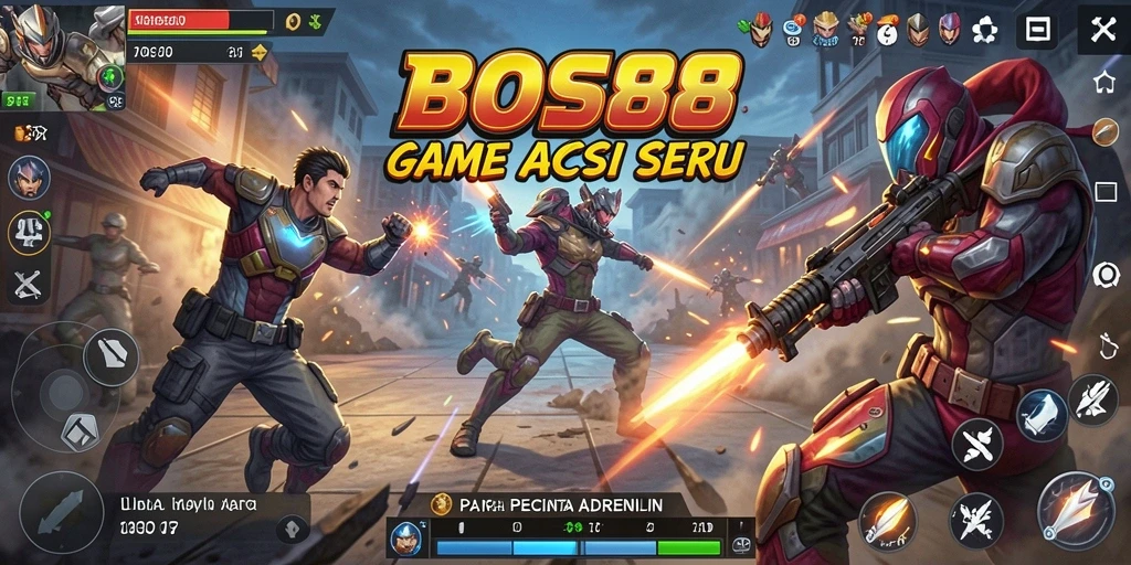 Screenshot permainan BOS88 menampilkan aksi seru dalam gameplay.