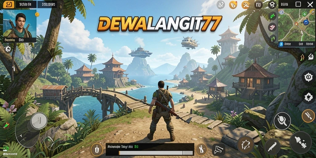 Gameplay DEWALANGIT77 yang menampilkan eksplorasi dunia terbuka.