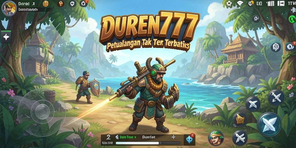 Tampilan mendetail dunia terbuka di DUREN777 saat gameplay.