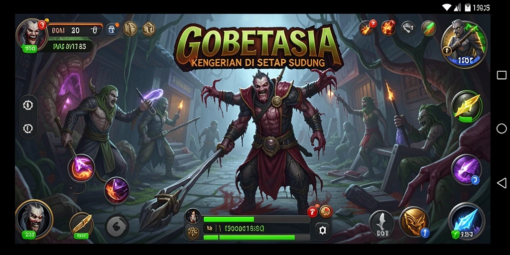 Screenshot GOBETASIA menampilkan gameplay kengerian yang mendebarkan.