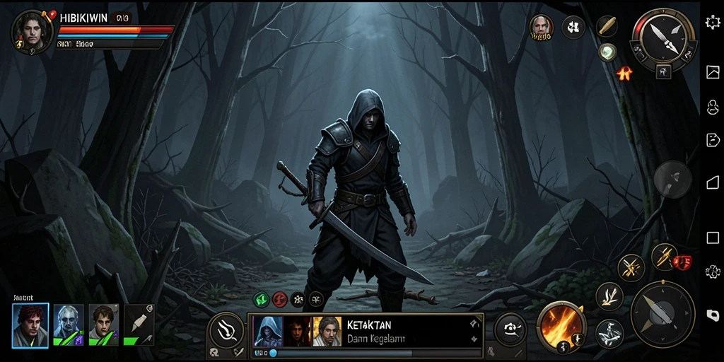Gambaran menyeramkan dari gameplay HIBIKIWIN yang penuh ketegangan.