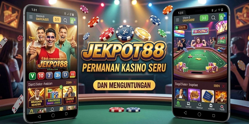 Screenshot gameplay JEKPOT88 menampilkan suasana Kasino yang mendebarkan.