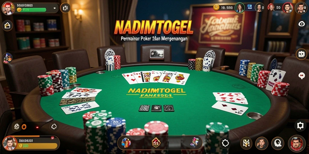 Tampilan gameplay Poker yang seru dan mengasyikkan di NADIMTOGEL.
