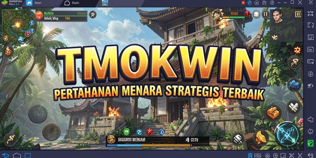 Tangkapan layar dari gameplay seru TMOKWIN Tower Defense.