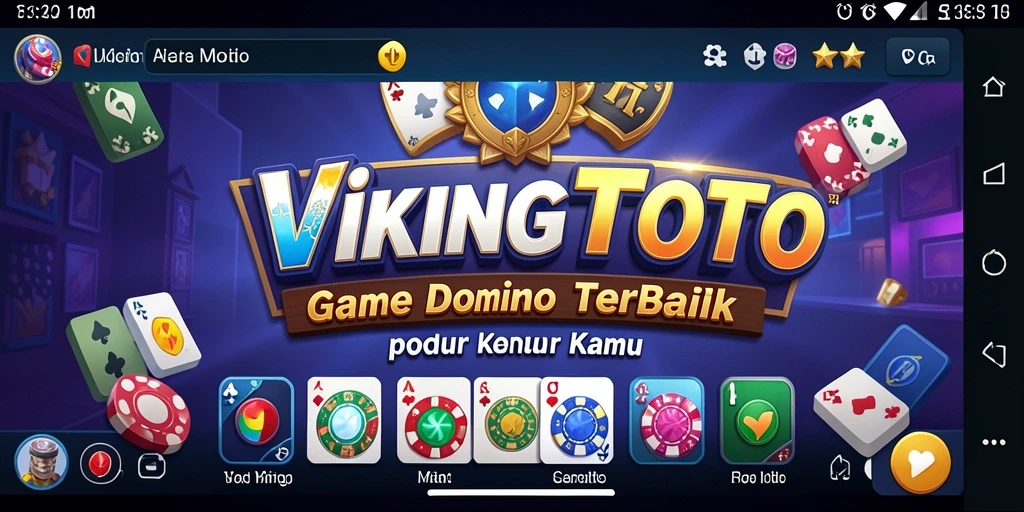 Screenshot gameplay VIKINGTOTO yang menampilkan serunya permainan domino.