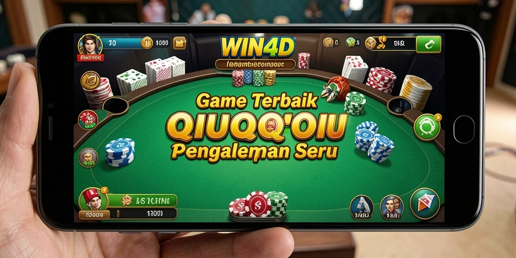 Screenshot utama WIN4D menampilkan gameplay QiuQiu yang mendebarkan